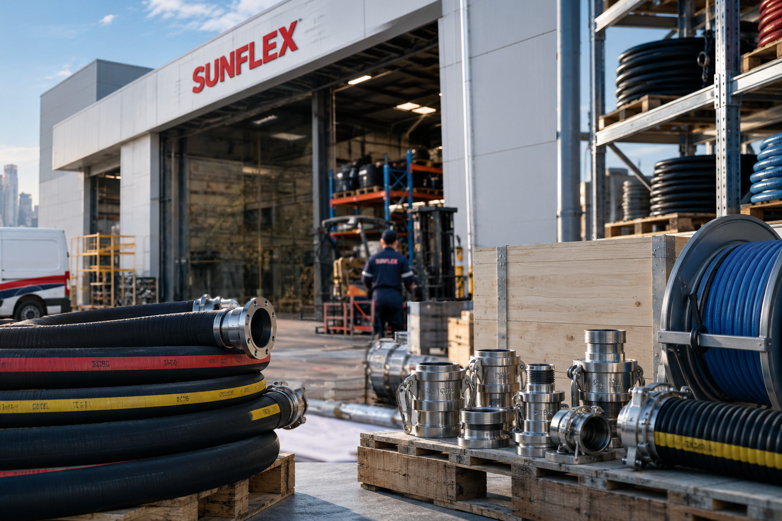 Sunflex facility and engineering team